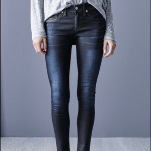 rag & bone Coated Indigo Skinny Jean